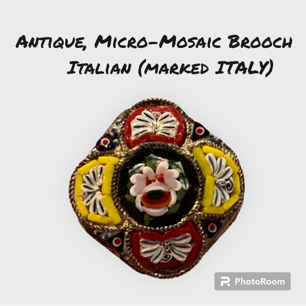 Italian, Florentine (Mini/ Very Small) Mosaic Brooch